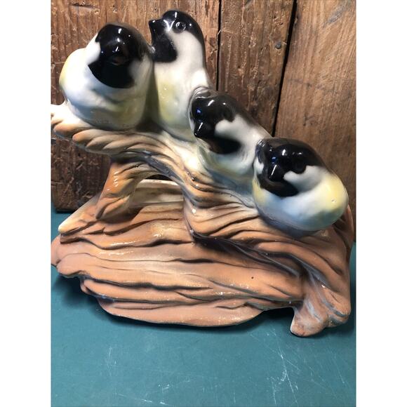 Shawnee Pottery #502 Birds on Driftwood Branch Planter Faux Bois Goldfinch VTG - Picture 1 of 13